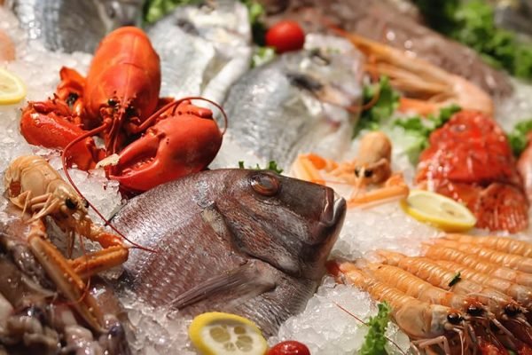 Venta de pescados y mariscos frescos