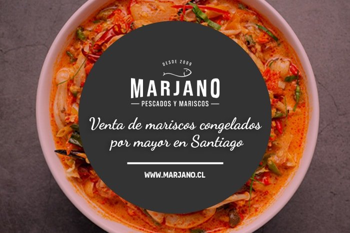 Venta de mariscos congelados por mayor en Santiago