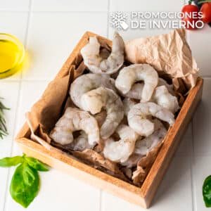 CAMARON 36/40 PELADO CRUDO SIN VENA 1 KG