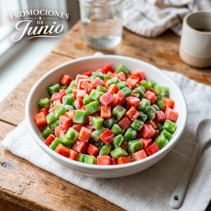 PIMENTON EN CUBOS ROJO Y VERDE 500 GR