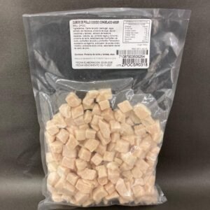 CUBOS DE POLLO COCIDO CONGELADO 400 GR
