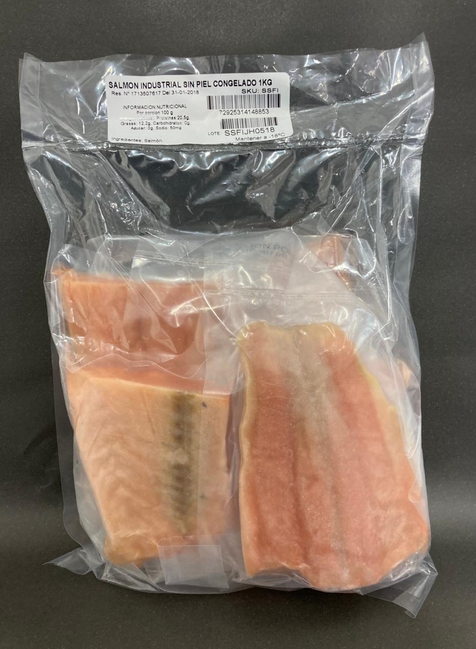 SALMON PORCIONADO SIN PIEL INDUSTRIAL 1 KILO