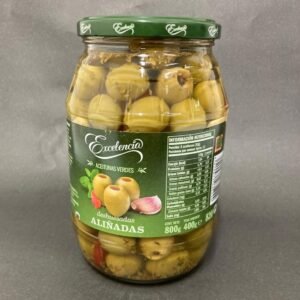 ACEITUNAS VERDES DESHUESADAS ALIÑADAS 800 GR